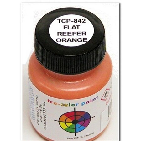 Tru-Color Paint Tru-Color Paint TCP842 1 oz Flat Reefer Orange TCP842
